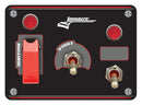 LONGACRE Ignition Panel Black w/ 1 Acc and Pilot Light 52-48966