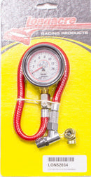 LONGACRE Tire Gauge 0-15PSI 2in GID 52-52034