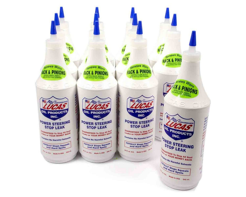 LUCAS OIL Power Steering Stop Leak Case 12x1 Qt 10011