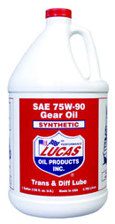 LUCAS OIL 75w90 Synthetic Gear Oil 1 Gal LUC10048