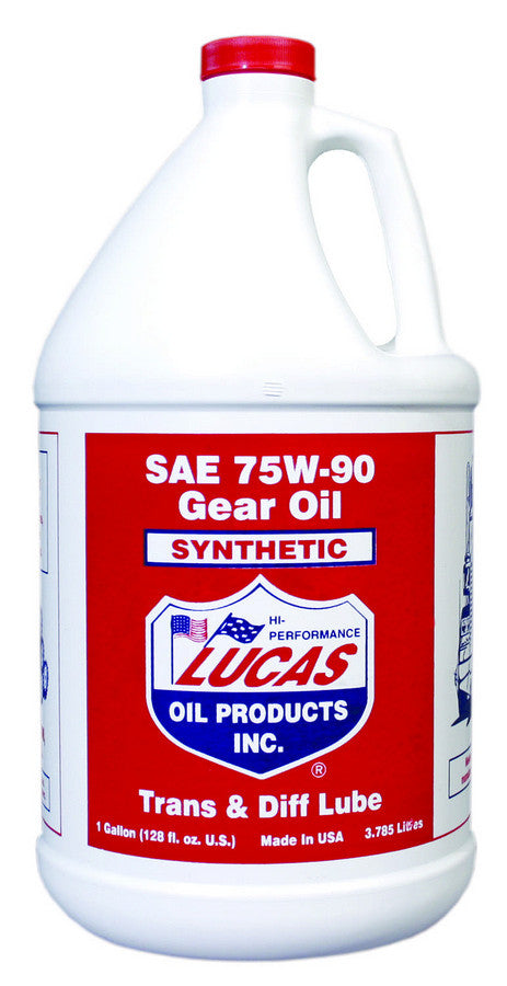 LUCAS OIL 75w90 Synthetic Gear Oil 1 Gal LUC10048