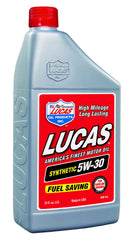 LUCAS OIL Synthetic 5w30 Oil Case 6x1 Quart Dexos 10049