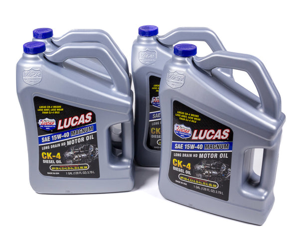 LUCAS OIL SAE 15W40 Diesel Oil Case 4 x 1 Gal. 10287