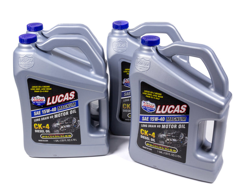 LUCAS OIL SAE 15W40 Diesel Oil Case 4 x 1 Gal. 10287