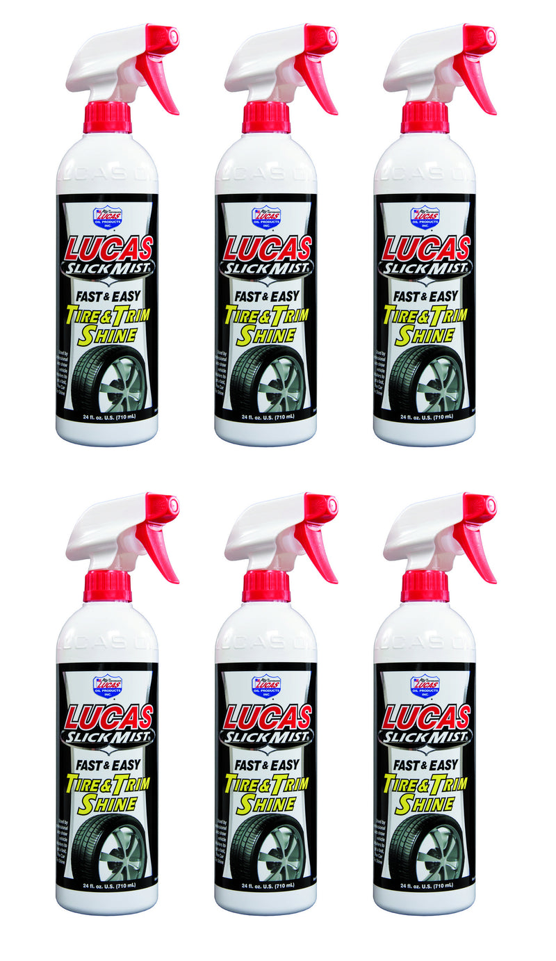 LUCAS OIL Slick Mist Tire & Trim Shine 6x24oz 10513
