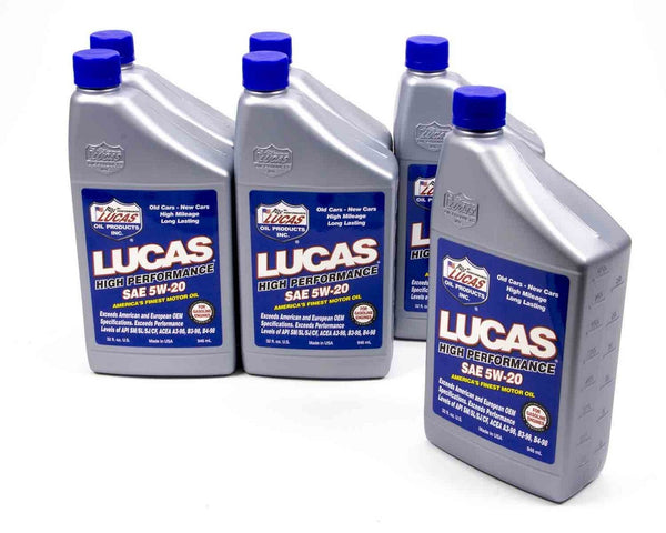 LUCAS OIL SAE 5w20 Motor Oil 6x1 Quart 10516