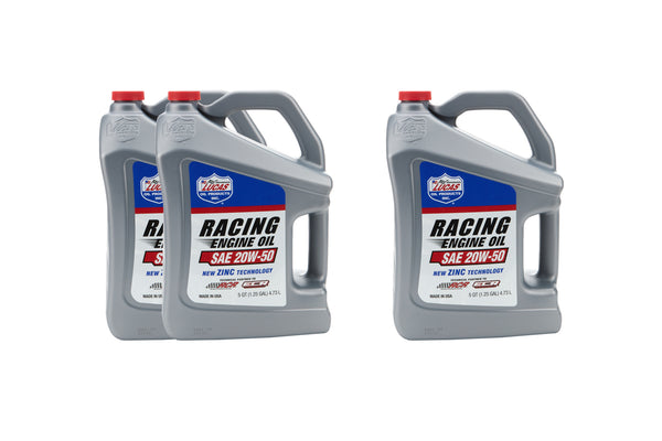 LUCAS OIL SAE 20w50 Racing Oil Case 3X5 Quart Bottle 10621