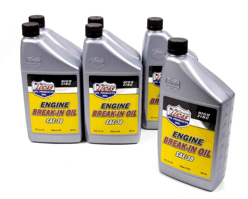 LUCAS OIL 30w Break-In Oil 6x1 Qt 10630