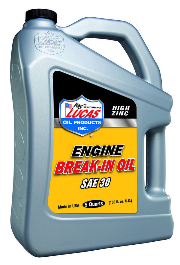 LUCAS OIL SAE 30 Break-In Oil 5 Qt Bottle LUC10631