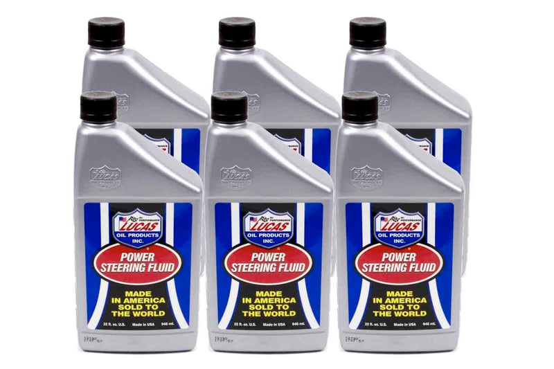 LUCAS OIL Power Steering Fluid Case 6 x 1 Quart 10824-6