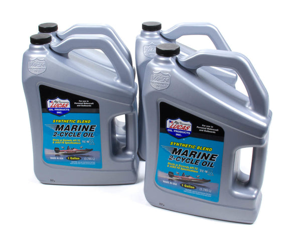 LUCAS OIL Marine Oil 2 Cycle Case 4 x 1 Gal Syn. Blend 10861