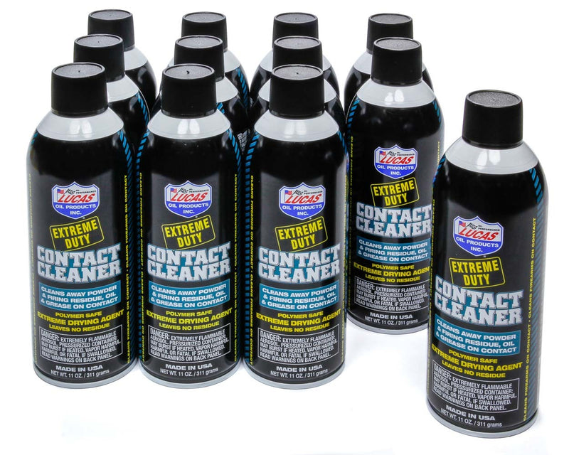 LUCAS OIL Extreme Duty Contact Cle aner Case 12 x 11 Ounce 10905