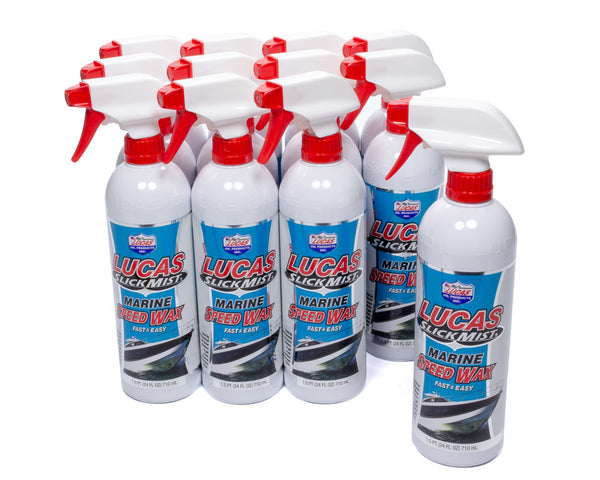 LUCAS OIL Slick Mist Marine Speed Wax Case 12 x 24oz. 10980