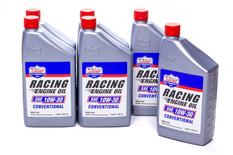 LUCAS OIL SAE Racing Oil 10w30 Case 6 x 1qt 11016