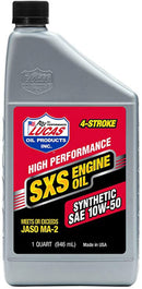 LUCAS OIL Synthetic 10w50 SXS Oil 1 Quart LUC11212