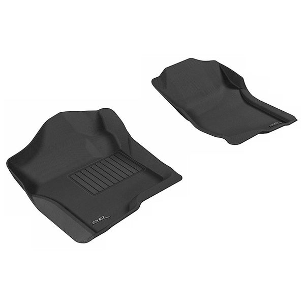 3D MAXPIDER GM P/U 1500 07-13 Kagu Floor Liner 1st Row Blk L1CH04711509