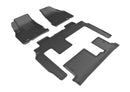 3D MAXPIDER Chevy Traverse 09- Kagu Floor Liner 1&2&3Row Blk L1CH06001509