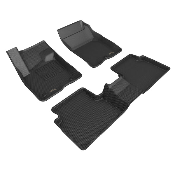 3D MAXPIDER 21- Ford Bronco Kagu Rear Floor Liners Black L1FR14601509