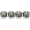 MAHLE ORIGINAL/CLEVITE Piston Set w/Rings 4pk GM 6.6L Duramax LH 2243708WR
