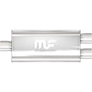 MAGNAFLOW PERF EXHAUST Stainless Muffler 3in Inlet/Dual 2.5in Out 12198