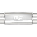 MAGNAFLOW PERF EXHAUST Stainless Muffler 2.5in Dual In / Dual Out 12468