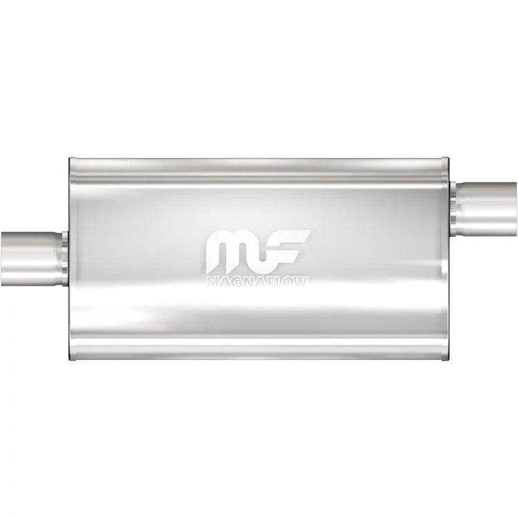 MAGNAFLOW PERF EXHAUST Stainless Muffler 3in Center In / Offset Out 12589