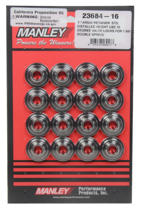 MANLEY 1.500 TI Valve Spring Retainers 10-Degree 23684-16