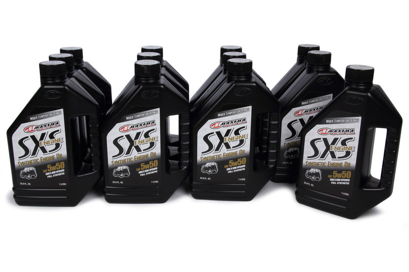 MAXIMA RACING OILS SXS Engine Full Syntheti c 5w50 Case 12 x 1 Liter 30-18901