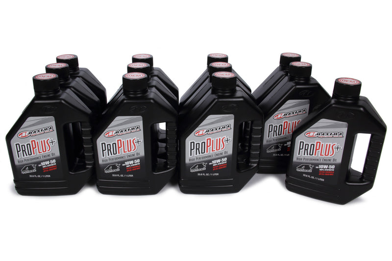 MAXIMA RACING OILS Pro Plus+ 10w50 Syntheti c Case 12 x 1 Liter 30-19901