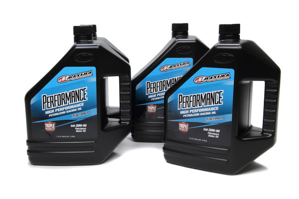 MAXIMA RACING OILS 20w50 Petroleum Oil Case 4x1 Gallon 39-359128