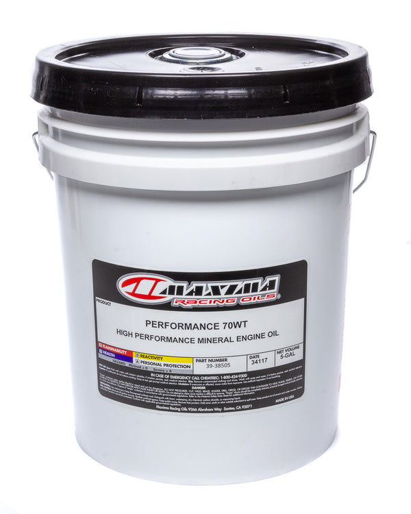 MAXIMA RACING OILS 70w Petroleum Oil 5 Gal Pail 39-38505