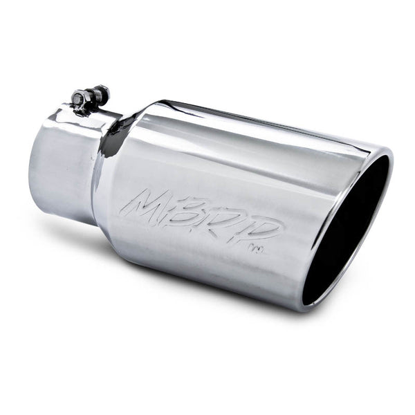 MBRP INC Tip 6in O.D. Angled Roll ed End 4in inlet T5073