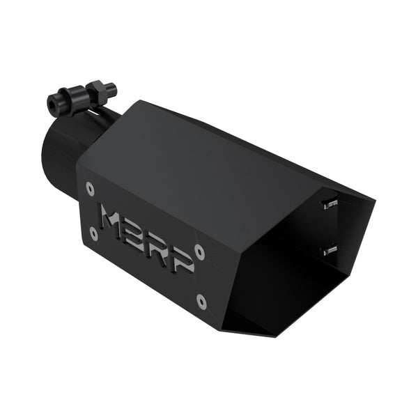 MBRP INC 4in Hex Exhaust Tip 2.5 in Inlet 10in Long Black T5173BLK