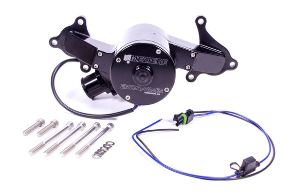 MEZIERE Hemi Billet Electric W/P - Hi-Flow - Black WP314S