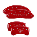 MGP CALIPER COVER 05-10 Mustang Caliper Covers Red 10197SMB1RD
