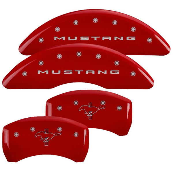 MGP CALIPER COVER 15- Mustang Caliper Covers Red 10200SMB2RD