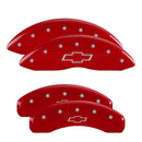 MGP CALIPER COVER 14- Silverado 1500 Caliper Covers Red 14005SBOWRD