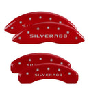MGP CALIPER COVER 14- Silverado 1501 Caliper Covers Red 14005SSILRD