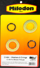 MILODON -12an Large Washers & O-Rings (2-Each) 21464