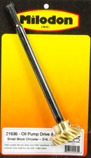 MILODON Bronze Oil Pump Drive Gear & Shaft - SBM 21535