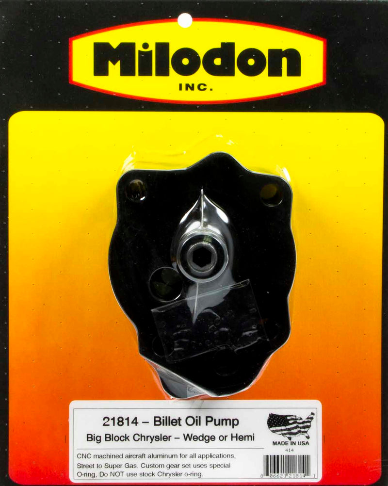 MILODON Billet Aluminum H/V Oil Pump - BBM 21814