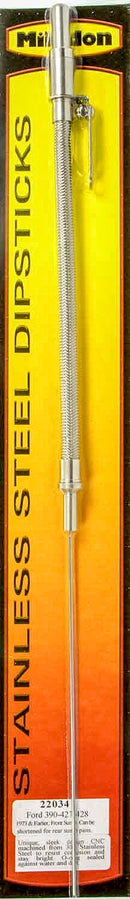 MILODON S/S Oil Dipstick - Ford FE 22034