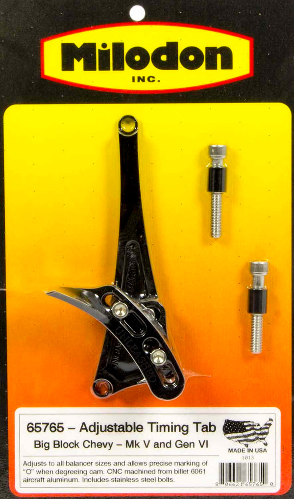 MILODON BBC Timing Pointer - Gen V/VI 6-8in Balancer 65765