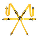 MOMO AUTOMOTIVE ACCESSORIES Corsa Harness 6 Point 3x3x2 Yellow Clip in Cam M060303YL