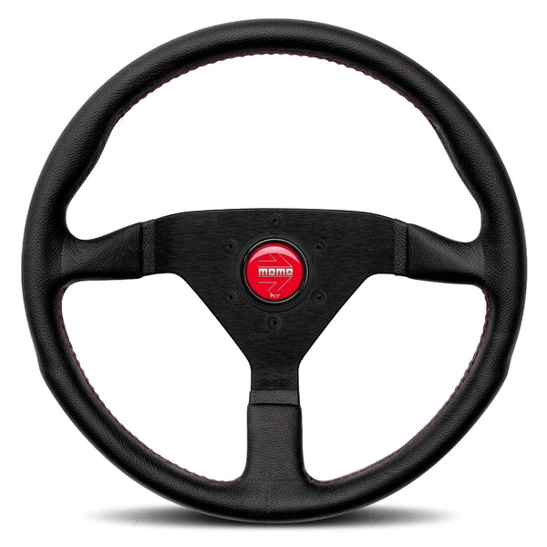 MOMO AUTOMOTIVE ACCESSORIES Monte Carlo 320 Steering Leather Red Stich MCL32BK3B