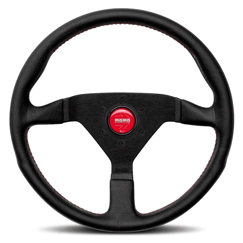 MOMO AUTOMOTIVE ACCESSORIES Monte Carlo 320 Steering Leather Red Stich MCL32BK3B
