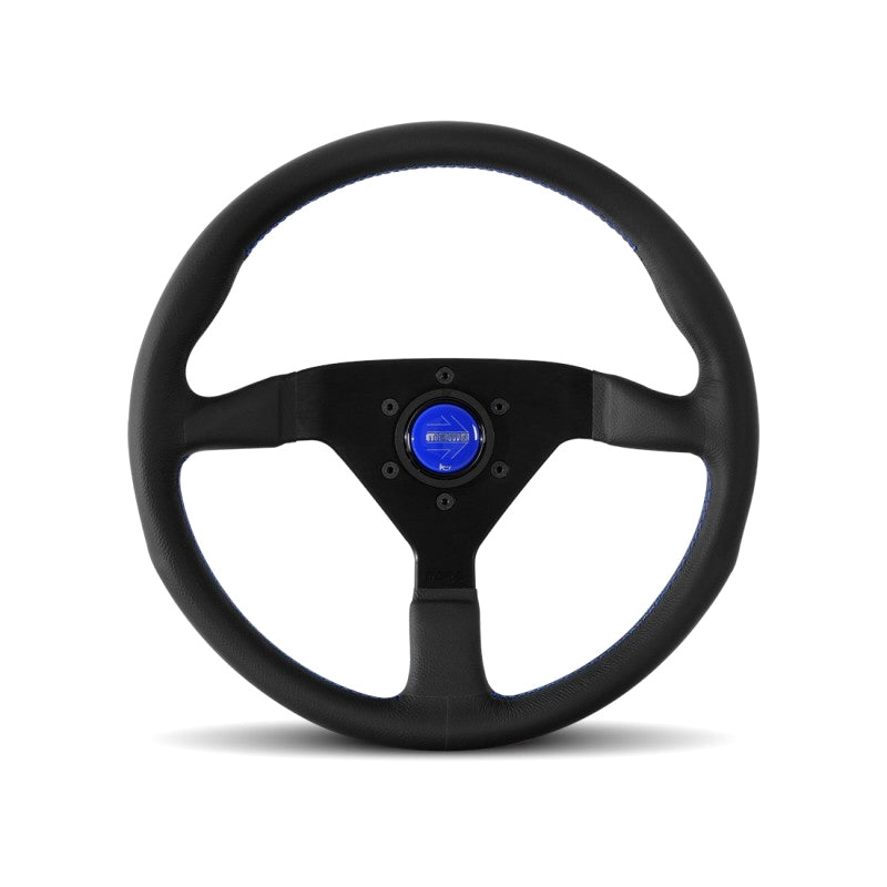 MOMO AUTOMOTIVE ACCESSORIES Monte Carlo 350 Steering Wheel Leather Blue Stich MCL35BK6B