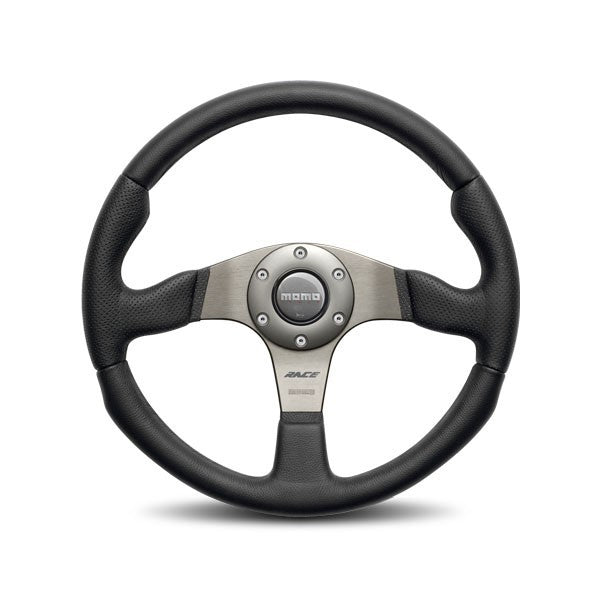 MOMO AUTOMOTIVE ACCESSORIES Race 350 Steering Wheel Leather / Airleather RCE35BK1B