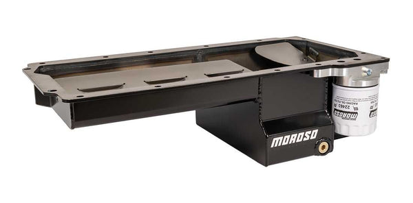 MOROSO GM LS 7qt Steel Oil Pan Dart LS Skirted Blocks 20152