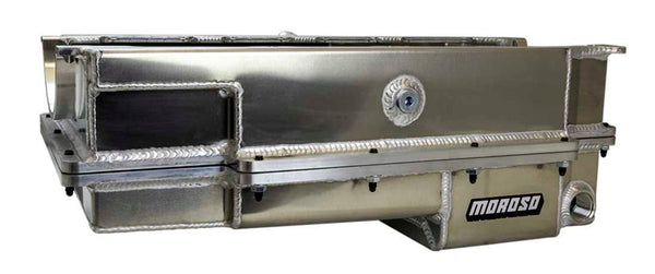 MOROSO BBC Drag 2-Piece Oil Pan Wet Sump Fabricated Alm 20377